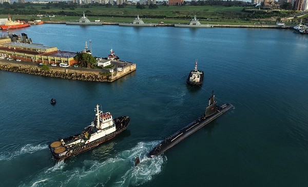 El Humaitá llegó a MDP, primer submarino desde el ARA San Juan