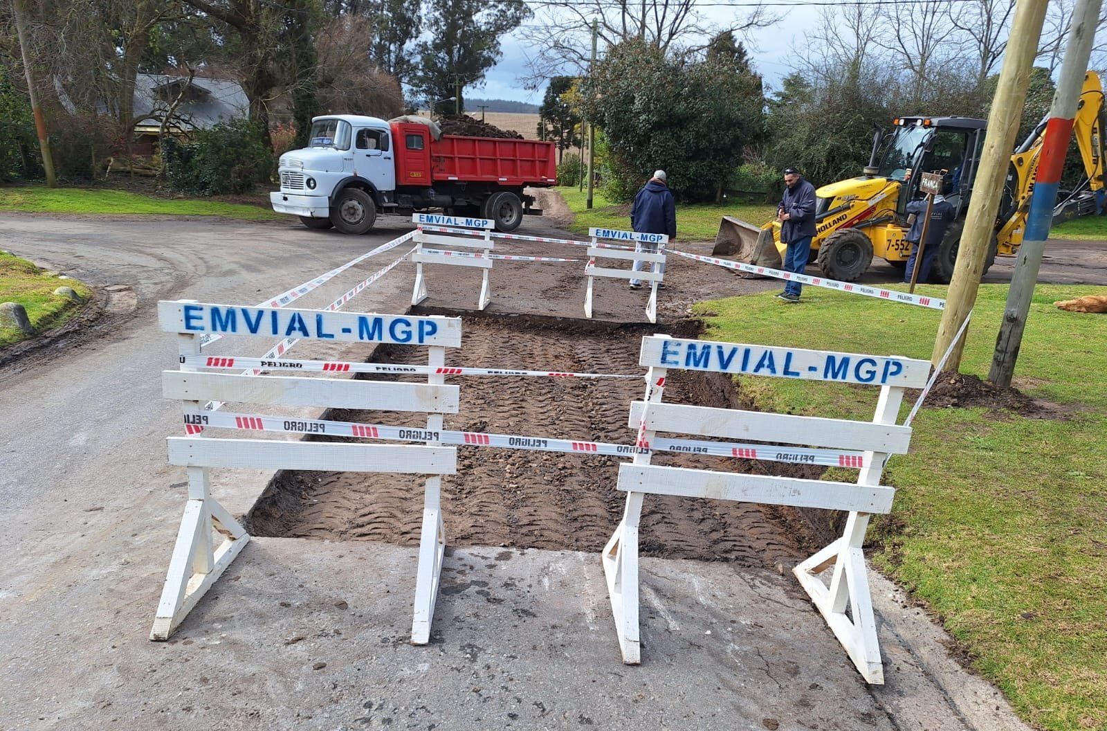 Cortes por pavimentación en Sierra de los Padres