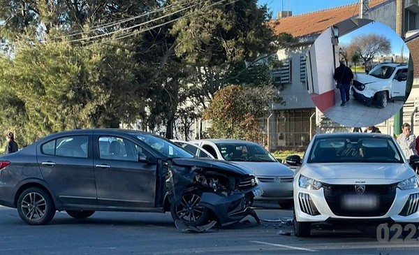 Choque en cadena en el Puerto dejó cuatro heridos