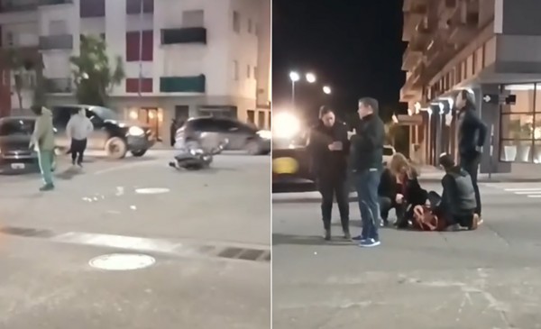 Un motociclista herido tras un choque en Colón y Alsina