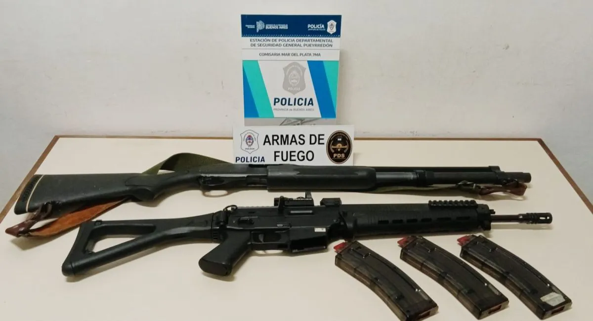 Secuestraron 7 armas y más de 3.000 municiones en Constitución