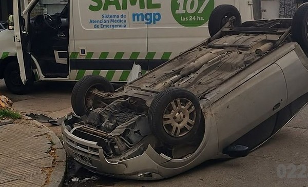 Vuelco en Gascón y Catamarca: un hombre fue al Higa