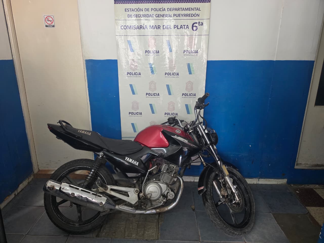Luro al revés y una YBR sin patente