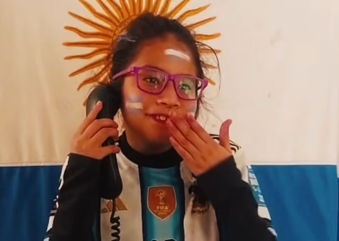 La Escuela Oral le dijo a Messi “Te queremos”