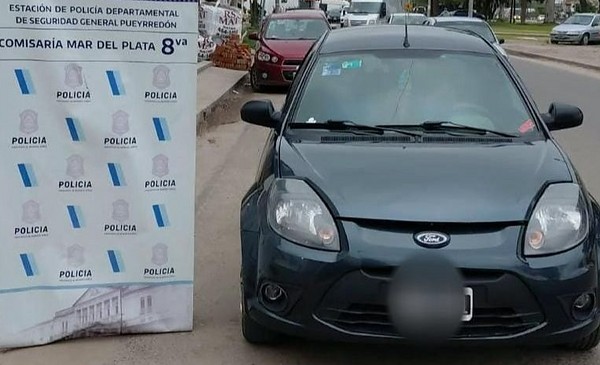 Un Ford Ka robado en 2021 apareció en Chapadmalal