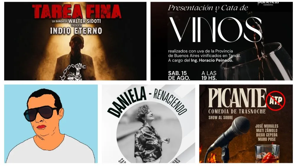 Macanudo mezcla vinos, stand up y rock ricotero