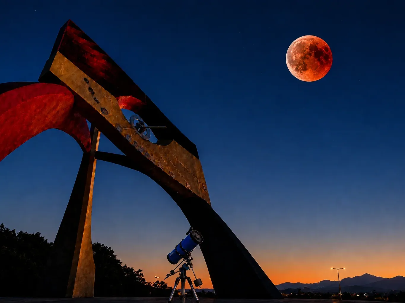 Eclipse de Luna en Tandil desde las 22.24