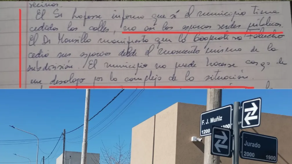 Una plaza prometida, una casa y un reclamo que escala