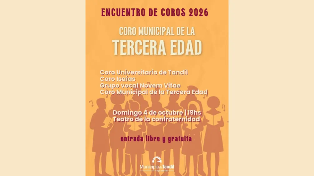 Cuatro coros y una noche gratis para escuchar Tandil