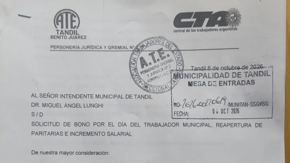 ATE puso $924.544 sobre la mesa municipal