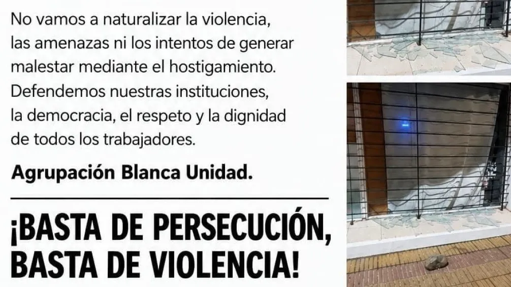 Denuncian vandalismo en la farmacia del sindicato municipal