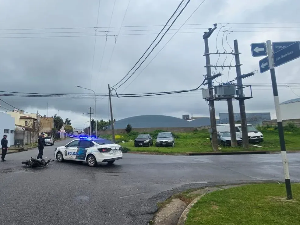 Motociclista hospitalizado tras un choque en Primera Junta