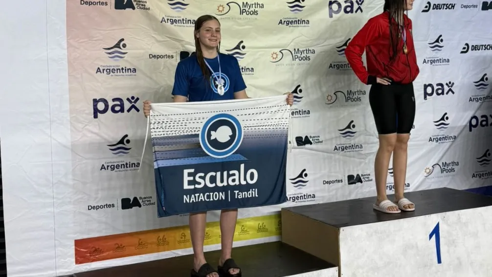Dos platas que hacen olas para la natación tandilense