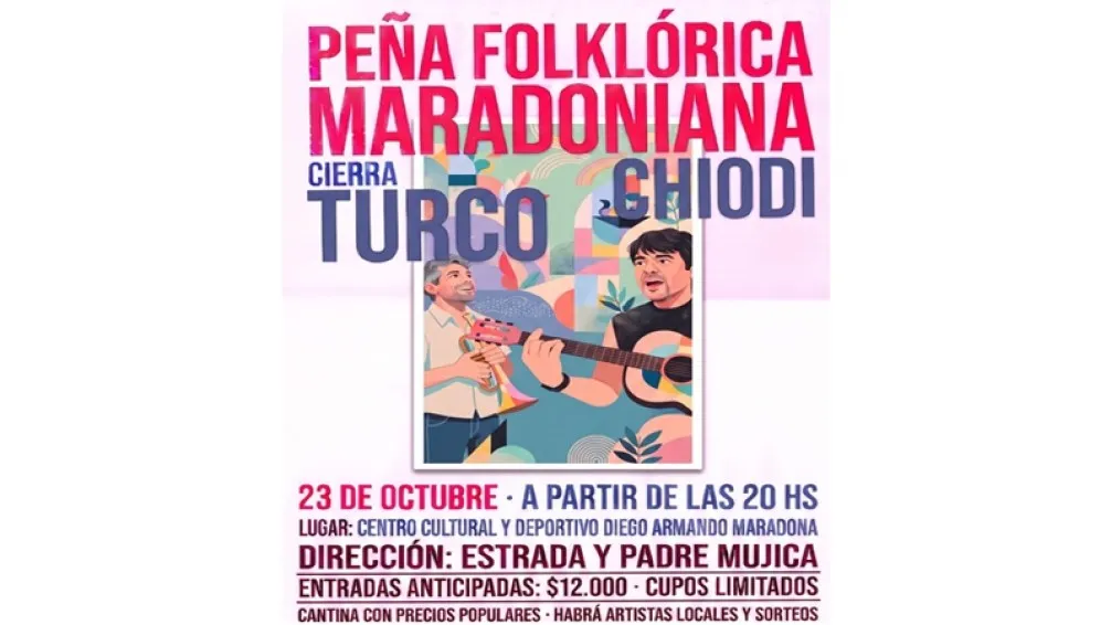 Una peña maradoniana para cantar, comer y encontrarse